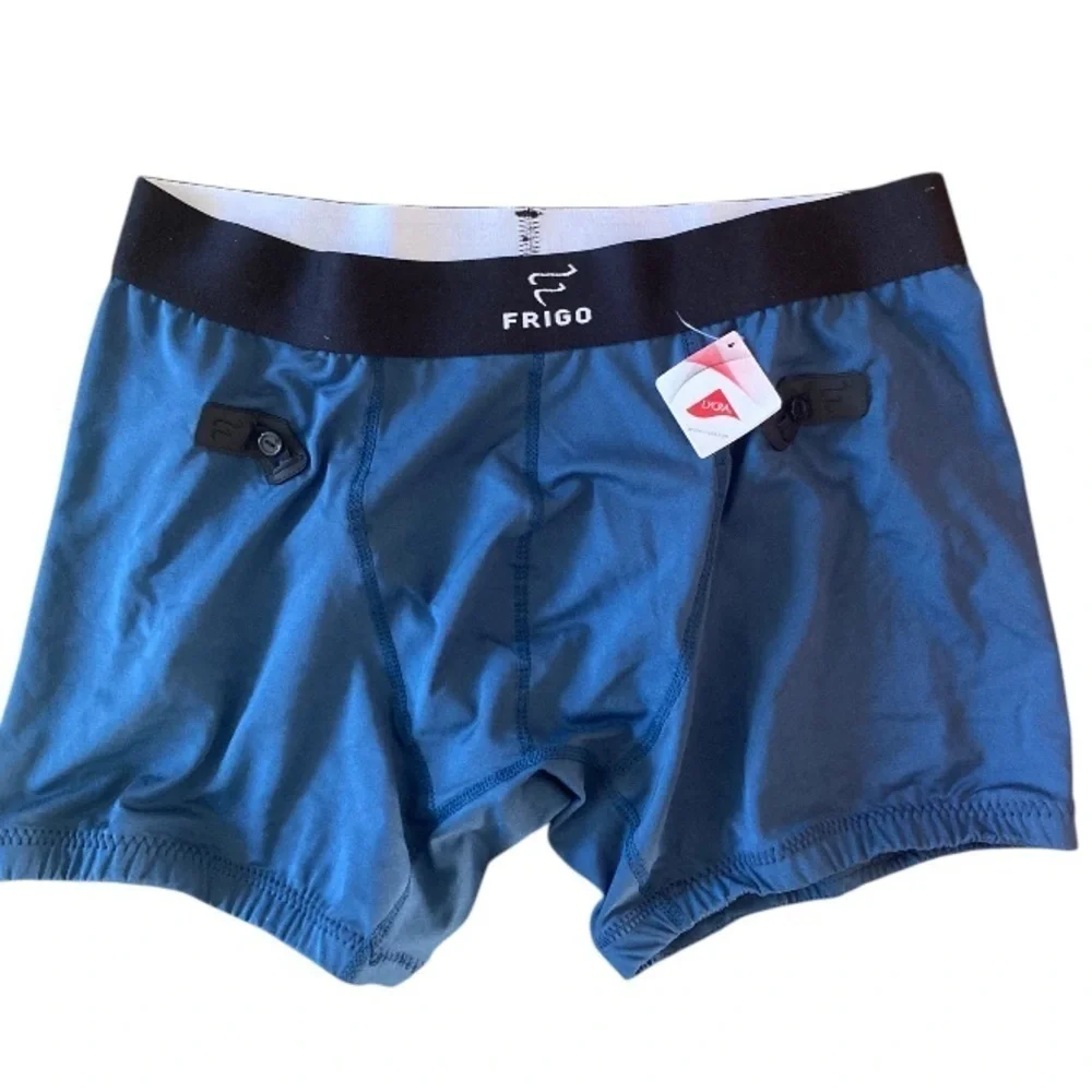Frigo Men’s Briefs 3 Pair coolmax stretch collection trunks size Medium Blue NWT